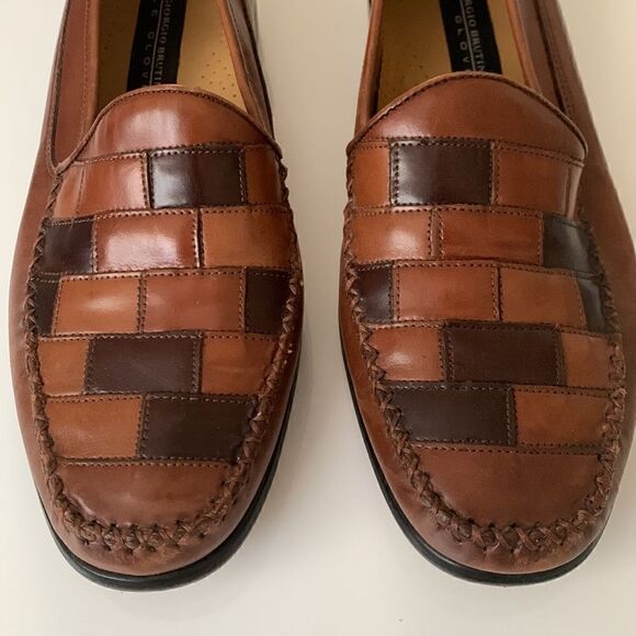 Giorgio Brutini Le Glove Handcrafted Leather Loafers Size 10,5 D - Picture 3 of 13